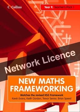 New Maths Frameworking - Year 9 Teacher's Guide Book 1 (Levels 4-5): Network Licence 9780007266302