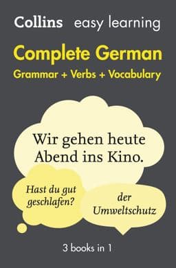 Easy Learning German Complete Grammar, Verbs and Vocabulary (3 Books in 1): Trusted Support for Learning (Collins Easy Learning) 9780008141783