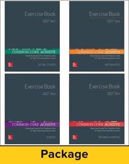 Common Core Achieve, GED Exercise Book 5 Copy Set 9780021355822