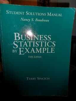 Student S/M Statistics Business Statistics Examples 9780023127199