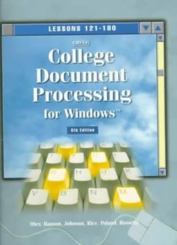 Gregg College Document Processing for Windows 9780028032238