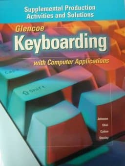 Glencoe Keyboarding with Computer Applications 9780028042381