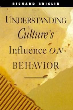 Understanding Culture's Influence on Behavior 9780030758973