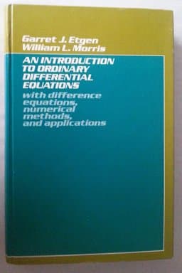 An Introduction to Ordinary Differential Equations 9780060419134
