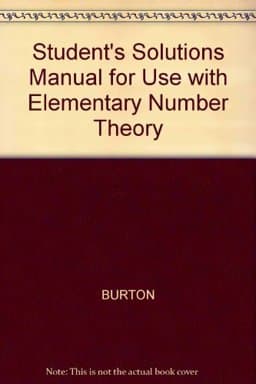 Student's Solutions Manual for Use with Elementary Number Theory 9780072528619