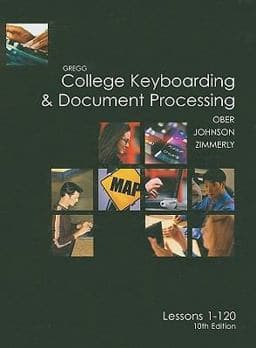 College Keyboarding, Lessons 1-120 9780072963380