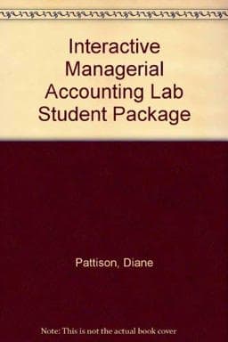 Interactive Managerial Accounting Lab 9780075613206