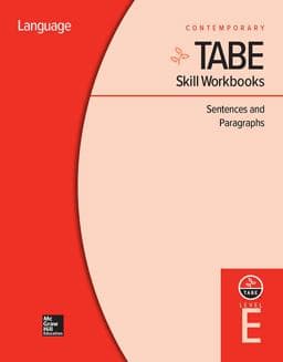 TABE Skill Workbooks Level e: Sentences and Paragraphs (10 Copies) 9780076603381