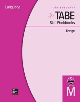 TABE Skill Workbooks Level M: Usage - 10 Pack 9780076603503
