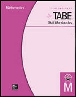 TABE Skill Workbooks Level M: Problem Solving and Reasoning (10 Copies) 9780076603596