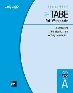 TABE Skill Workbooks Level a: Capitalization, Punctuation, and Writing Conventions - 10 Pack 9780076603794