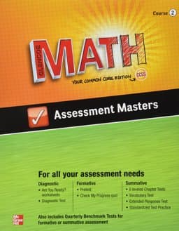 Glencoe Math, Course 2, Assessment Masters 9780076623280