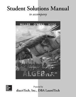 Beginning and Intermediate Algebra 9780077543358