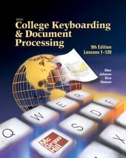 Gregg College Keyboarding and Document Processing) 9780078241765