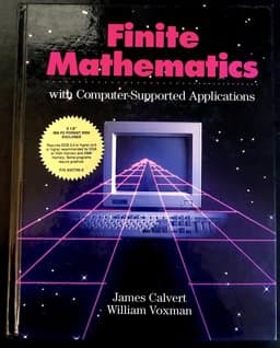 3. 5dd+ Finite Mathematics Text 9780078329098