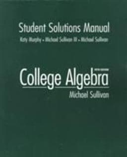 College Algebra 9780130810120