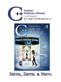 C++ Student Solutions Manual to Accompany C++ How to Program 9780131425781