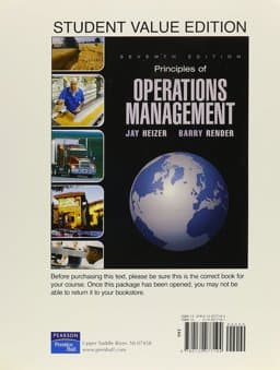 Principles of Operations Mangement, Student Value Edition 9780132077194
