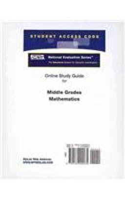 Middle Grade Mathematics Test 9780132099035