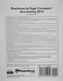 Peachtree Complete Accounting 2010 CD 9780132552042