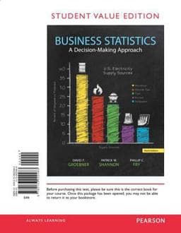 Business Statistics, Student Value Edition 9780133022483