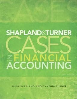 Shapland and Turner Cases in Financial Accounting 9780133135893