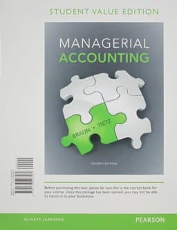 Managerial Accounting, Student Value Edition 9780133428469