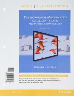 Developmental Mathematics, Books a la Carte Edition 9780133919981