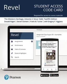 Revel Access Code for Western Heritage, the, Volume 2 9780134104669