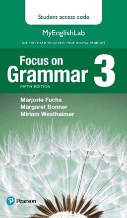 Focus on Grammar 3 Mylab English Access Code Card 9780134132778