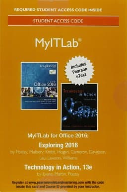 MyLab IT with Pearson EText -- Access Card -- for Exploring 2016 with Technology in Action 9780134444994