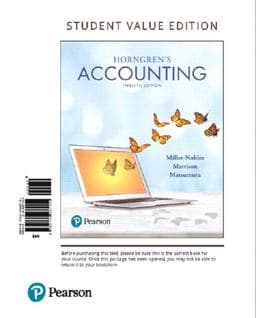 Horngren's Accounting, Student Value Edition 9780134487151