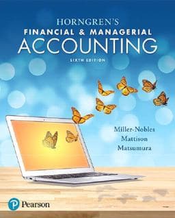 Horngren's Financial and Managerial Accounting 9780134491646