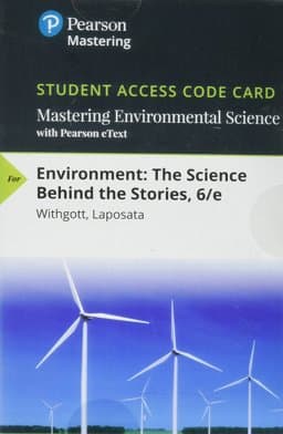 Mastering Environmental Science with Pearson EText -- Standalone Access Card -- for Environment 9780134510187