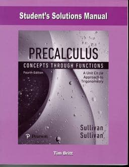 Student Solutions Manual for Precalculus 9780134689883