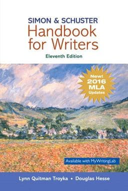 Simon and Schuster Handbook for Writers, MLA Update Edition 9780134701332