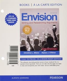 Envision, MLA Update -- Books a la Carte Edition 9780134702995