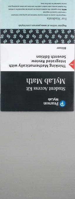 MyLab Math with Pearson EText Access Code (24 Months) for Thinking Mathematically with Integrated Review 9780134716107