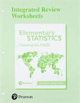 Worksheets for Elementary Statistics 9780134762074