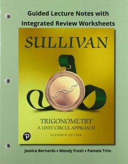Guided Lecture Notes with Integrated Review Worksheets for Trigonometry 9780135244746