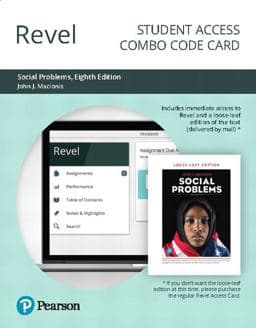 Revel for Social Problems -- Combo Access Card 9780135560587