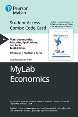 MyLab Economics with Pearson eText -- Student Access Combo Code Card -- Macroeconomics 9780135640029