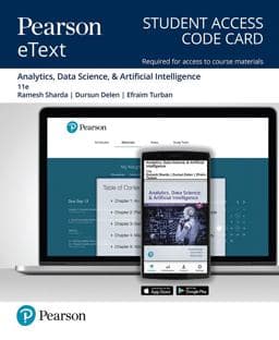 Pearson eText Analytics, Data Science, & Artificial Intelligence 9780135755549
