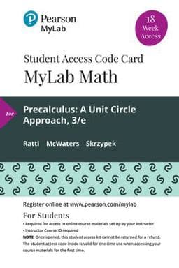 MyLab Math with Pearson EText -- 18 Week Standalone Access Card -- for Precalculus 9780135902332
