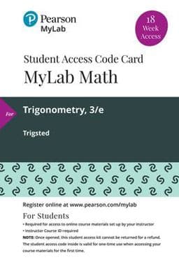 MyLab Math with Pearson EText -- 18 Week Standalone Access Card -- for Trigonometry 9780135903797