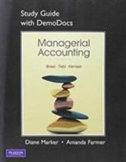 Study Guide with DemoDocs for Managerial Accounting 9780136023227