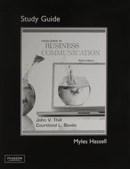 Study Guide for Excellence in Busineess Communication 9780136103776