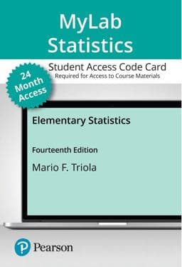 MyLab Statistics with Pearson EText -- Access Card -- for Elementary Statistics (24 Months) 9780136803386