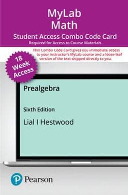 MyLab Math with Pearson EText -- Combo Access Card -- for Prealgebra (18-Weeks) 9780136857815