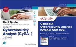 CompTIA Cybersecurity Analyst (CySA+) CS0-002 Cert Guide Pearson UCeritfy Course and Labs Card and Textbook Bundle 9780137277001